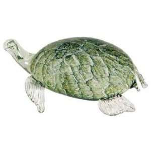  Blown Glass Sea Turtle Decorative Object