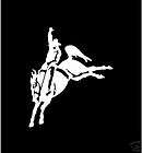 Rodeo Decal Bronc Rider 8 tall #505