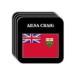  Ontario   AILSA CRAIG Set of 4 Mini Mousepad Coasters 