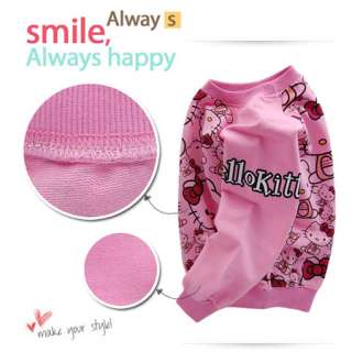 Sweet Pink Girls Kitty Long Sleeve T Shirt 2 8 yrs  