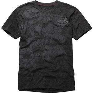    Fox Racing Fall Out T Shirt   Large/Heather Black Automotive