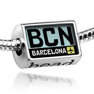 Beads Airport code BCN / Barcelona country Spain   Pandora Charm 