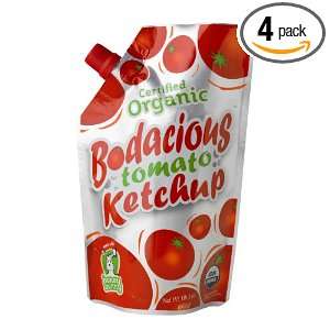 Honey Bunny Bodacious Tomato Ketchup, 21 Ounce Pouch (Pack of 4 