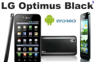 LG Optimus Black P970 Unlocked 3G WiFi NewAndroid Phone  