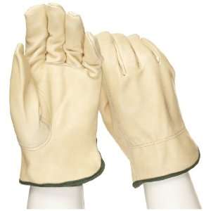 West Chester 990K A Leather Glove, Shirred Elastic Wrist Cuff, 9.75 