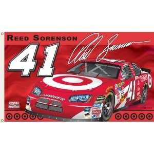  #41 Reed Sorenson Flag 3x5 Target Car 2 Sided Sports 