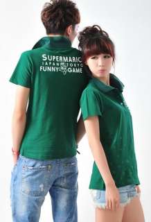 wholesale Leisure Couple Short Sleeve T Shirt Green One Piece