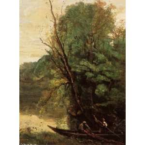  Hand Made Oil Reproduction   Jean Baptiste Corot   32 x 44 