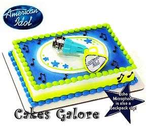 American Idol Microphone Jam Cake Decoration Topper Set Kit 