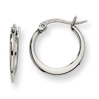 Stainless Steel 19mm Diameter Hoop Earrings  