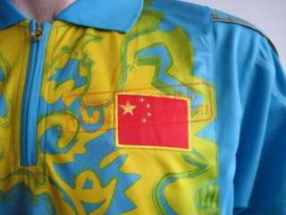 Li Ning Mans T Shirt Table Tennis,Ping Pong blue black China Team 