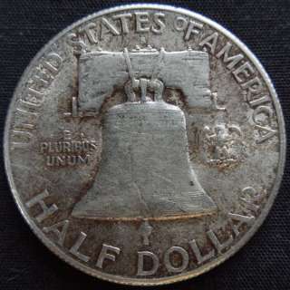 1949 S FRANKLIN HALF DOLLAR 90% SILVER COIN ESTATE FIND  