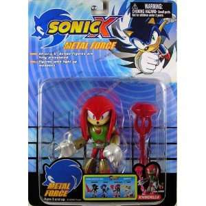    Sonic X METAL FORCE Knuckles with Light Up Weapon Toys & Games