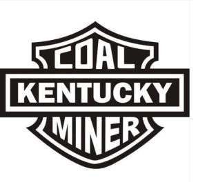 Coal Miner Decal Sticker KY VA WV PA choice of colors  