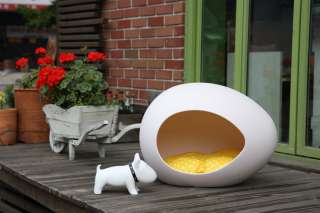 EPHATA Cute Egg Pet House Bed for Dog & Cat WHITE  