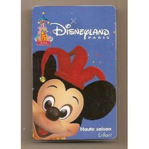  1997 Disneyland Paris 5th Anniversary Passport Mickey 