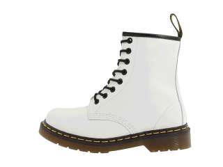 NEW DR MARTENS 1460 WHITE SMOOTH LEATHER BOOT ALL SIZES DOC 8 EYELET 