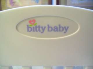   GIRL BITTY BABY HIGH CHAIR WHITE PLAY TABLE *INCOMPLETE* EUC  