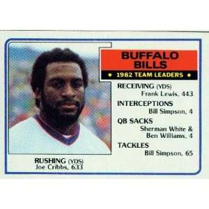  1983 Topps #219 Joe Cribbs TL   Buffalo Bills (Team 