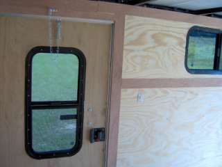 7x12 enclosed cargo motorcycle camper trailer 3 windows  