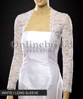 Bridal wedding lace bolero jacket shrug  PICK SIZE S 4X  