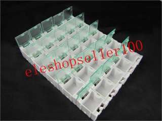 New Electronic Components Lab Storage Boxes Kit White for storing I.C 