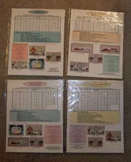 Lot of 4 Whispered Wind Counted Cross stitch Patterns  