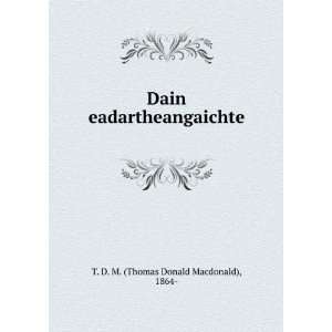  Dain eadartheangaichte 1864  T. D. M. (Thomas Donald 