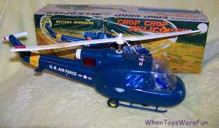 Marx 1966 Chop Chop Helicopter in Original Box Battery Operated Toy 