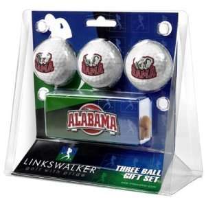  Alabama Crimson Tide NCAA 3 Golf Ball Gift Pack w/ Hat Clip 
