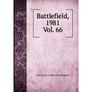  Battlefield, 1981. Vol. 66 University of Mary Washington Books