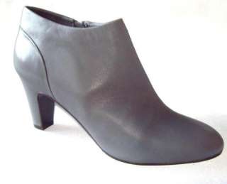 CREW $225 Cadogan Leather Ankle Boots 8.5 Charcoal  