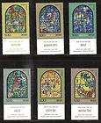   515 520 MNH CHAGALLS STAINED GLASS WINDOWS Tribes of Israel Gad, Dan