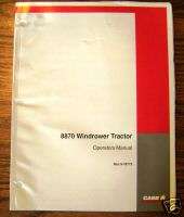 Case IH 8870 Windrower Tractor Operators Manual  