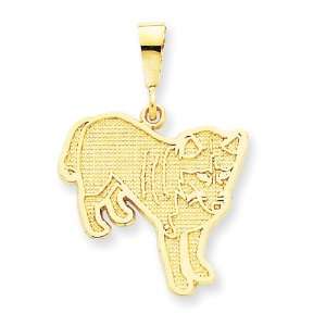  14k Gold Alaskan Husky Pendant Jewelry