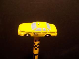 New York City Taxi Pencil NYC Car Cab Topper Figure Toy  