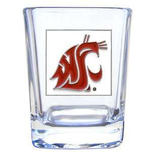  Washington State Cougars Square Shot Glass   NCAA College Athletics 