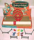 Remco GIANT WHEEL Game and Board COWBOYS N INDIANS Vintage Early 1960 