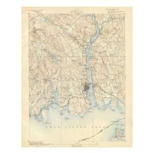  U.s. Geological Survey   New London, Connecticut, 1893 