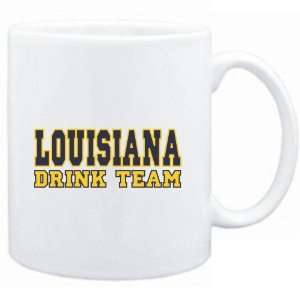  Mug White  DRINK TEAM Louisiana  Usa States Sports 