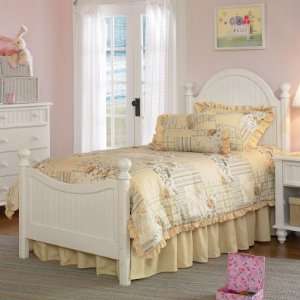  Hillsdale Westfield Cottage White Panel Poster Bed