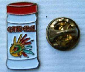 Old pin badge Canderel Belgium sweetener producer  