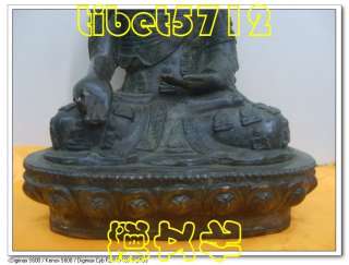 Old Tibetan Nepal Buddhist bronze SHAKYAMUNI buddha statue bouddha 