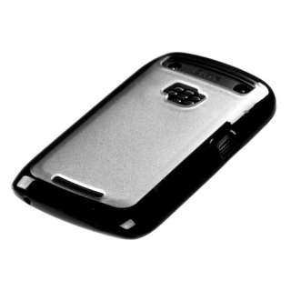 New For BlackBerry Curve 9360 Phone Clear Black Silicone Skin Gel 