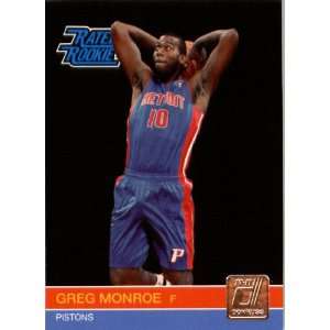  2010 / 2011 Donruss # 234 Greg Monroe Detroit Pistons NBA 