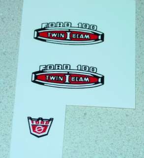 Nylint Ford Twin I Beam Pickup Truck Decals  