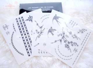 Chanel temporary tattoo LIMITED EDITION 55 design set  