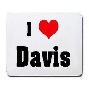  I Love/Heart Davis Mousepad