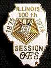 1974 Masonic Eastern Star ILLINOIS 100th Session Pin