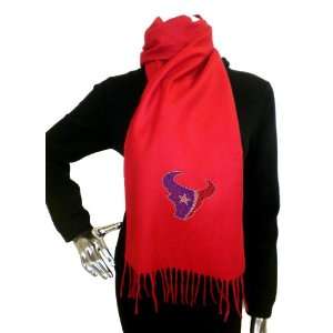  Houston Texans Light Cashmere Scarf with Crystal Team Logo 